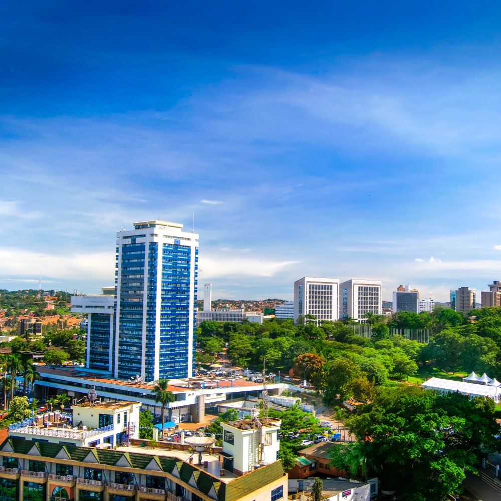 Kampala, Uganda cityscape